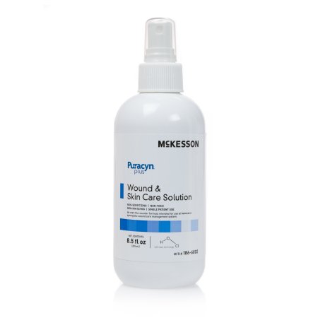 McKesson McKesson Puracyn Plus Wound Irrigation Solution 8.5 oz. Pump Bottle NonSterile - 186-6002