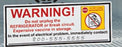 Health Care Logistics - Pre-Printed Label Advisory Label White Paper Warning Do not Unplug Red Caution 4 X 10 Inch - 19894