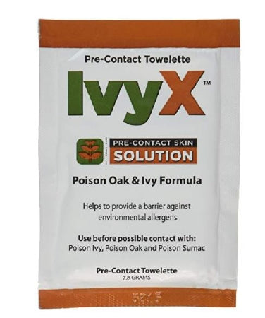 Coretex Products IvyX Pre-Contact Itch Relief Towelette 25 per Box Individual Packet - 83640