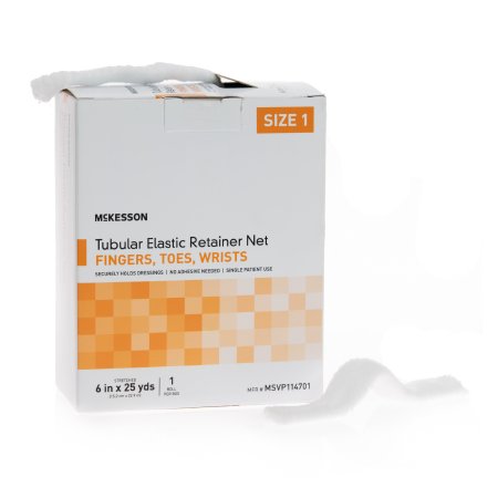 McKesson McKesson Tubular Bandage Finger, Toe, Wrist Elastic Net 6 Inch X 25 Yards (15.2 cm x 22.9 m) Size 1 - SVP114701