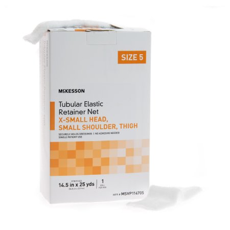 McKesson McKesson Tubular Bandage X-Small Head, Small Shoulder, Thigh Elastic Net 14-1/2 Inch X 25 Yards (36.8 cm X 22.9 m) Size 5 - SVP114705