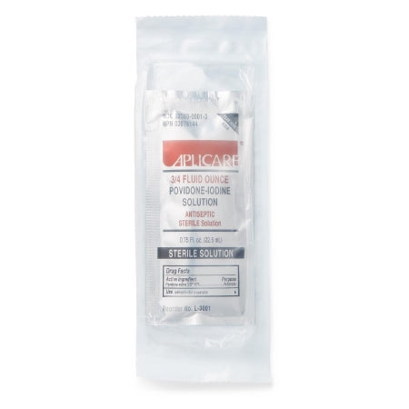 Aplicare - Skin Prep Solution 3/4 oz. Individual Packet 10% Strength Povidone-Iodine Sterile - Medline - DYNDA2232A
