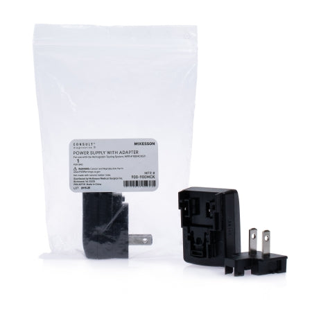 McKesson McKesson Consult Hb Power Supply with AC Adaptor Type: FW7712, Input: 100-240V AC/ 50-60Hz/ 125 mA, Output: 5V/ 900mA For use with the Hemoglobin Testing System, MFR # 900MCKSP - 900-900MCK