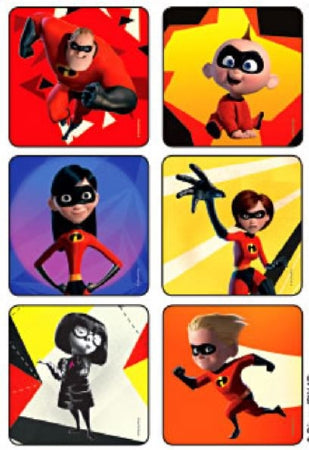 Medibadge Kids Love Stickers 75 Per Unit The Incredibles Sticker - 1714