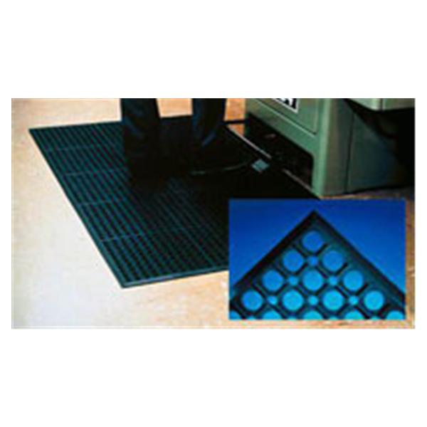 Tennessee Mat Co Wearwell Workrite Anti-Fatigue Mat Silicone Black 3X5' Ea - 17986121
