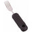 Sure Grip - Fork Built Up Handle Silver / Black Stainless Steel / Rubber - Patterson Medical Supply - 'A703202