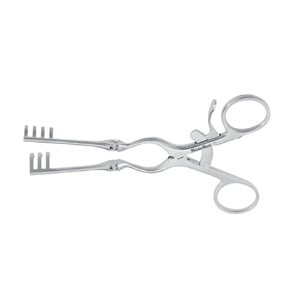 Miltex-Integra Retractor Beckman-Weitlaner Meister-Hand 5-1/2" Blunt 3X4 Teeth Ss Ea - MH11-630-BL