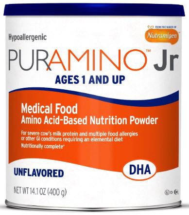 Mead Johnson PurAmino Jr Pediatric Oral Supplement Unflavored 14.1 oz. Can Powder - 896202