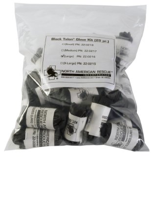 Black Talon - Exam Glove X-Large NonSterile Nitrile Extended Cuff Length Fully Textured Black Not Chemo Approved - ZZ-0215