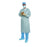 Aero Chrome - Surgical Gown X-Large Silver NonSterile AAMI Level 4 Disposable - 44664NS