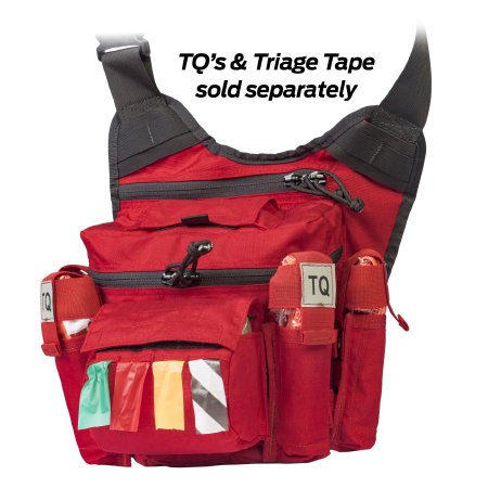 Rescue Task Force - Emergency Bag Red Nylon 12 X 12 X 6 Inch - 80-0413
