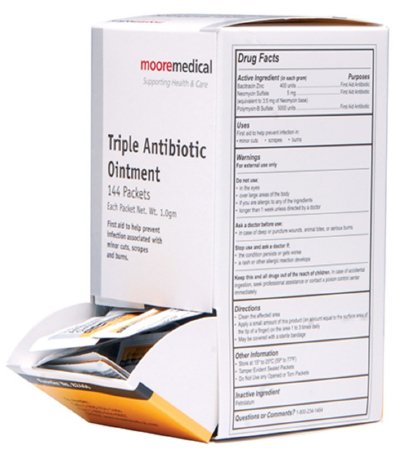 McKesson McKesson First Aid Antibiotic 144 per Box Ointment Individual Packet - 118-42213
