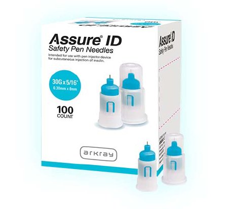 Assure ID - Insulin Pen Needle 30 Gauge 5/16 Inch Length Safety Shield - 278130