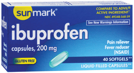McKesson McKesson Pain Relief 200 mg Strength Ibuprofen Capsule 40 per Bottle - 70677004601