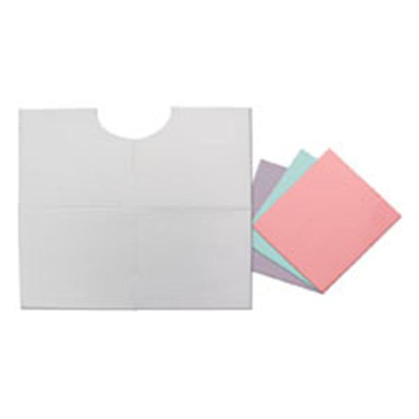 Tidi Products Bib Choice Contour Neck 17 In X 18 In Mauve 2 Ply Tissue / Poly 500/Case - 917344
