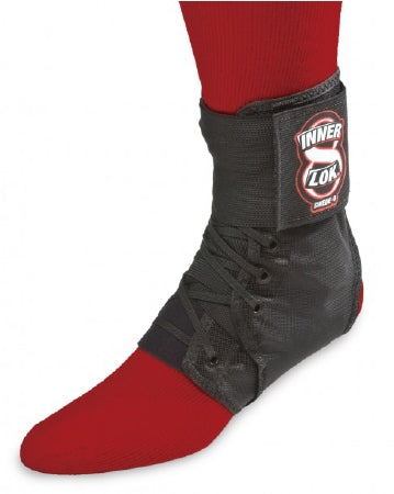 Core Products Swede-O Inner Lok 8 Ankle Brace X-Large Lace-Up / Figure-8 Strap Male 13 to 14 / Female 14+ Left or Right Foot - AKL-6335-BK-XLG