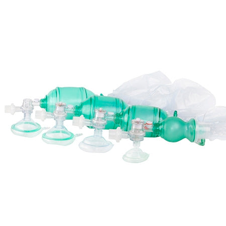 Tri-Anim Health Services RESUSCITATOR, MANUAL W/MANOMETER/MASK/O2 BAG CHLD (10/CS) - 87-AF4140MB