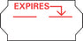Precision Dynamics TXII Pre-Printed Label Instructional Label Expires White 1/2 X 1 Inch - TX-E