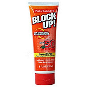 FRUIT OF THE EARTH INC Block Up Sunscreen SPF50 Tube Cream 1 oz. - 1050