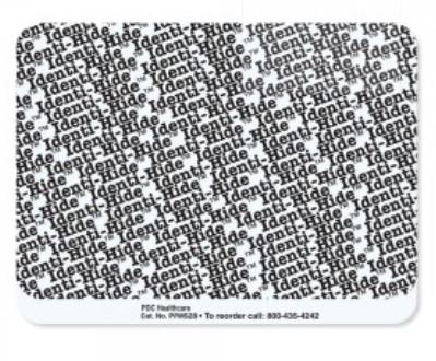 Precision Dynamics Identi-Hide Pre-Printed Label Safety Data White 3 X 4 Inch - PPMS28