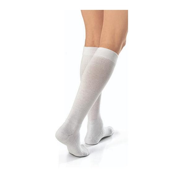 BSN Medical Socks Compression Activewear Knee High Closed Toe Medium Unisex White 1/Pr - 110480