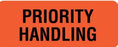 United Ad Label UAL Pre-Printed Label Allergy Alert Priority Handling Orange 7/8 X 2-1/4 Inch - ULPS201