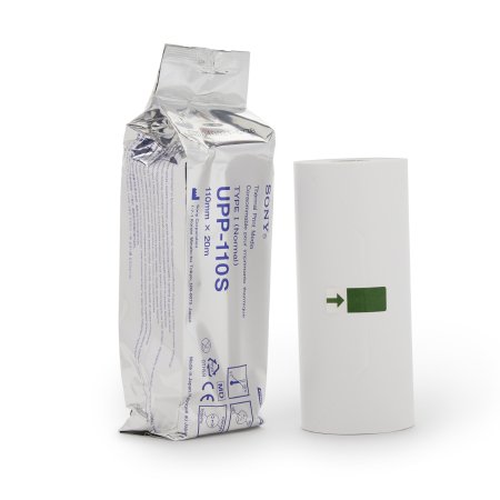 Sony - Diagnostic Recording Paper High Gloss Thermal Print Paper 110 mm X 20 Meter Roll Without Grid - UPP-110S-