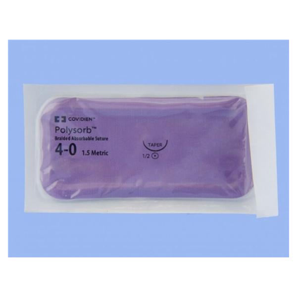 Medtronic MITG-Covidien Suture 4-0 Polyester Cv-23 Polysorb Undyed 30" Braid 36/Ca - UL212