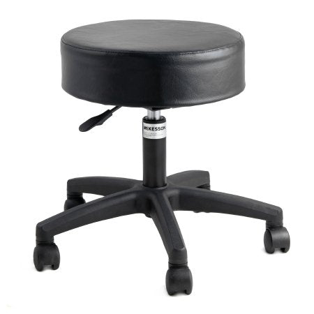 McKesson McKesson Exam Stool Backless Pneumatic Height Adjustment 5 Casters Black - 81-11001US393