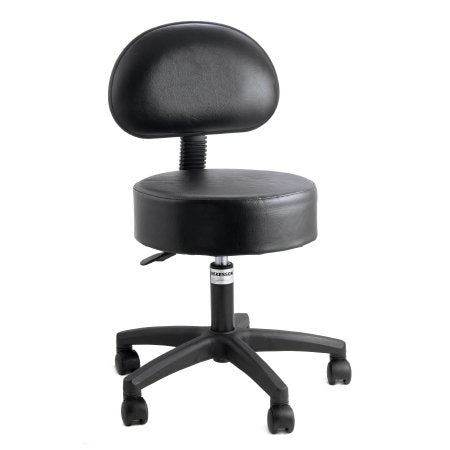 McKesson McKesson Exam Stool Backrest Pneumatic Height Adjustment 5 Casters Black - 81-11001BUS393
