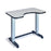 Hausmann - Activity Table Aluminum 24 X 37 X 30 to 43 Inch Folk Stone Gray / Chrome - 6294