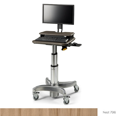 Midmark - Workstation Secure Laptop Workstation with Mouse Tray Without Drawers Without Shelves - 6219-001-796