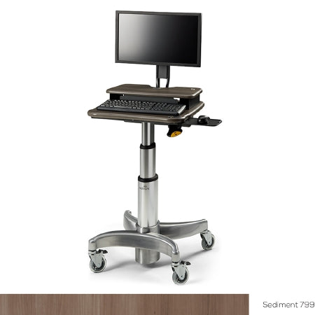 Midmark - Workstation Secure Laptop Workstation with Mouse Tray Without Drawers Without Shelves - 6219-001-799