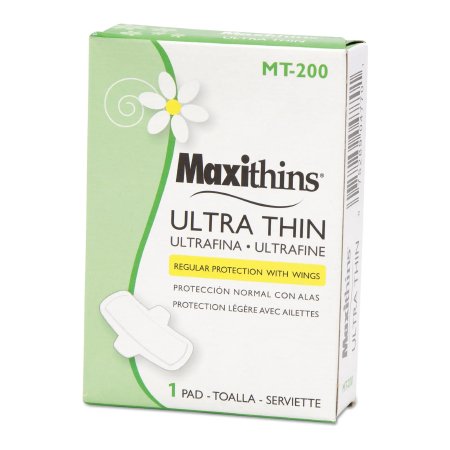 Maxithins - Feminine Pad Ultra Thin Maxi with Wings Regular Absorbency - MT-200