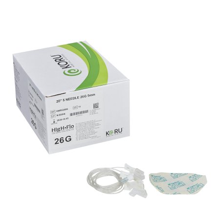 HIgH-Flo5 - Sub-Q Infusion Set 5 X 26 Gauge 9 mm 20 Inch Tubing Without Port - RMS52609