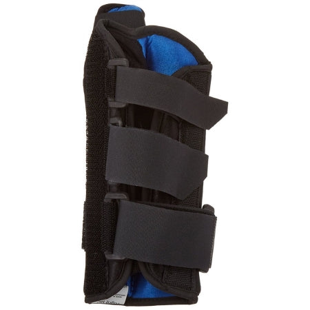 Rolyan - Wrist Brace with Thumb Spica Aluminum / Spandex / Nylon Left Hand Black Large - 92722602