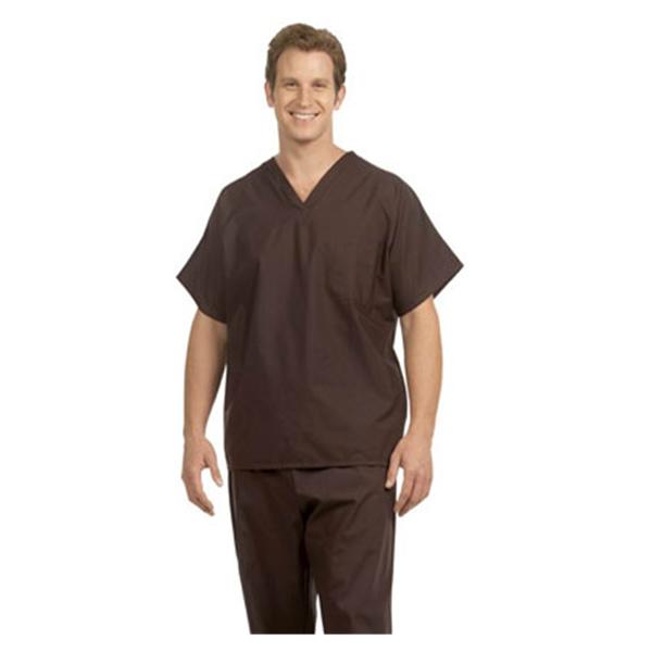 Fashion Seal Shirt Scrub Fashion Poplin Unisex 4X Large Brown Ea - 78004-4XL