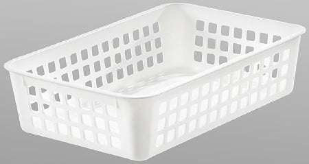 Health Care Logistics Storage Basket White Plastic 3 X 7 X 10 Inch - 19921