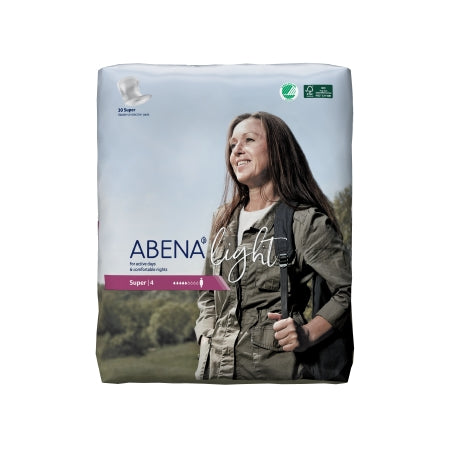 Abena North America Abena Light Super Bladder Control Pad 17 Inch Length Moderate Absorbency Fluff / Polymer One Size Fits Most Unisex Disposable - 1000017160