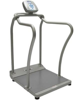 Health O Meter Health O Meter Handrail Scale Digital LCD Display 454 kg Gray AC Adapter / Battery Operated - 2101KG