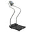 Health O Meter - Floor Scale with Handrail Digital LCD Display 454 kg Capacity Black/ Gray AC Adapter / Battery Operated - 3001KG-AMX