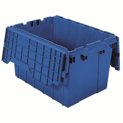 Akro-Mils - Attached Lid Container Blue Plastic 12-1/2 X 21-1/2 X 15-1/4 Inch - 39120BLUE