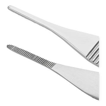 Centurion - Dressing Forceps Adson 4-3/4 Inch Length Floor Grade Stainless Steel Sterile NonLocking Thumb Handle Straight Serrated Tips - 66195