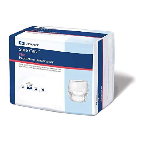Cardinal Sure Care Adult Absorbent Underwear Pull On 2X-Large Disposable - 1560P