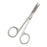 Centurion Lil' Tips - Iris Scissors 4-1/2 Inch Length Office Grade Stainless Steel Sterile Finger Ring Handle Straight Sharp Tip / Sharp Tip - Medline - 66450