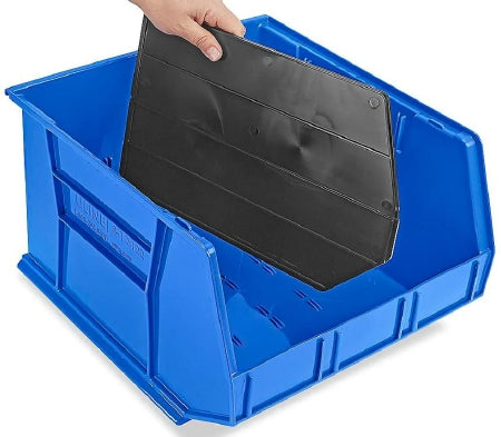 Uline - Bin Divider 11 X 18 Inch Black Polystyrene - S-12422D