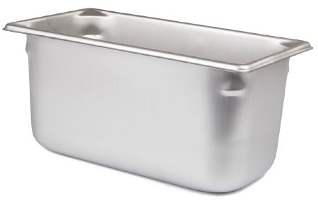 Medegen Medical Products - Instrument Tray One Third Size Stainless Steel 6 X 6-7/8 X 12-3/4 Inch - 30362