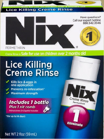 Nix - Lice Treatment Kit 2 oz. Flip Top Bottle Scented - 63736002403