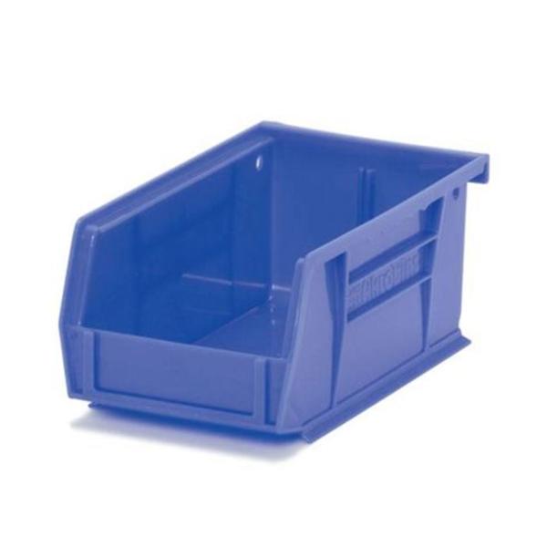 Marketlab Bin Organizer 4-1/8X7-3/8X3" Blue Heavy Duty Polymer With Label Slot Each - 6001-BL