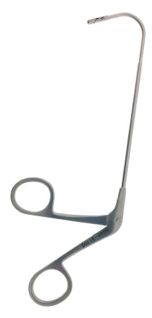 BR Surgical - Extracting Forceps Skinner 5 Inch Shaft Surgical Grade Stainless Steel NonSterile NonLocking Finger Ring Handle Angled Down 110° 3 mm Jaw - BR46-31703
